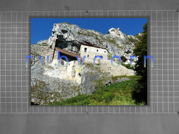 Wandbild Leinwand VERGANGENHEIT Bergkirche Fotokunst 60x45cm