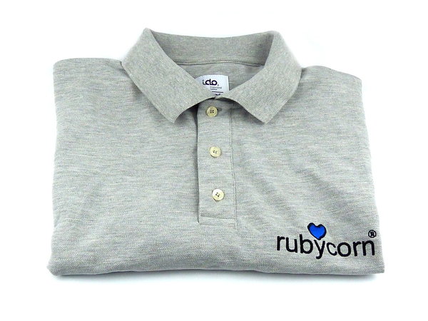 rubycorn Kollektion Polo-Shirt Unisex Baumwolle grau