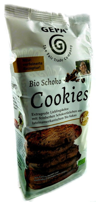 BIO Schoko Cookies Mürbegebäck Fair Trade